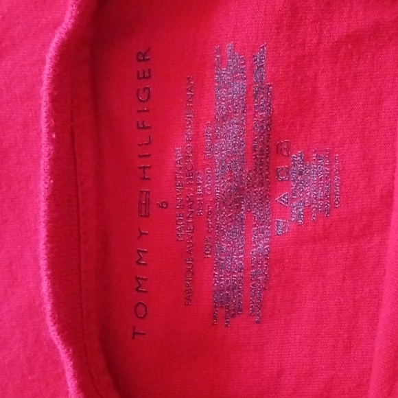 Tommy Hilfiger Red Short Sleeve Tee - Picture 2 of 7